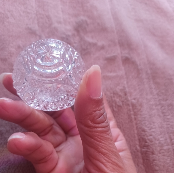 Antique Bryce Higbee Crystal Banquet Medallion Sunburst Salt Cellar-~cir. 1897. - Picture 2 of 4